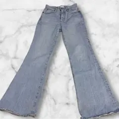 MOUSSY マウジー　MVS FLARE (24)ロングサイズ フレアデニム