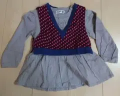 RAG MART 花柄ベスト付きトップス