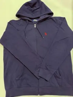 〈美品〉ポロ ラルフローレン フルジップ パーカー ネイビー 刺繍ロゴMサイズ