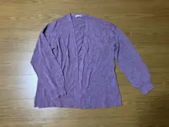 【匿名配送】　CINEMA CLUB パープル カーディガン Lサイズ