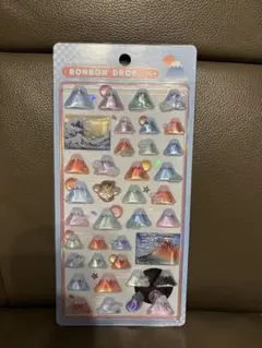 ボンボンドロップシール　富士山　和柄