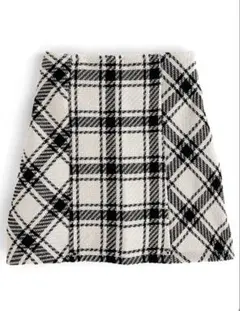 GRL スナ系 バックリボンツイードミニスカート【gm699】