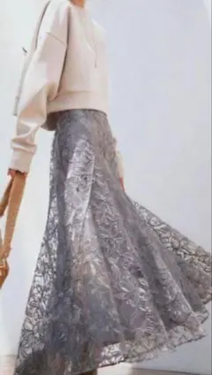 Mystrada マロウレーススカート Mystrada（マイストラーダ）の「マロウレーススカート（スカート