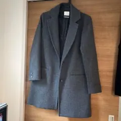 ローリーズファーム　チェスターコート　グレー　チャコール