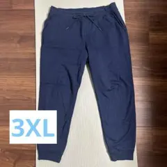 ユニクロ ヒートテックボアスウェットパンツ サ3XL ネイビー