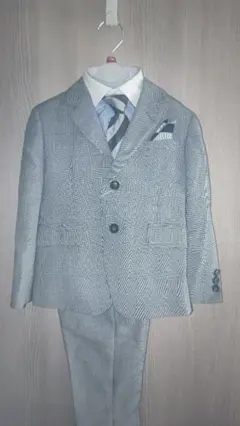 子供服(110cm)グレーフォーマルスーツ【未着用】