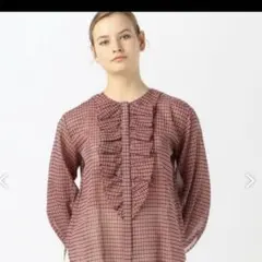 【美品】TOMORROWLAND collection フロントフリルブラウス