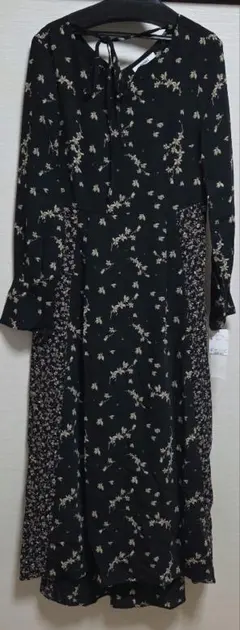 snidel 長袖 ロングワンピース フリーサイズ 黒系