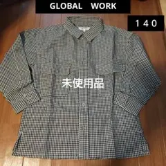 a*n様 GLOBAL WORK チェック柄長袖シャツ 140
