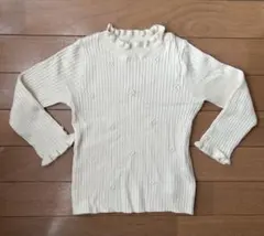 〈100サイズ〉après les coursアプレレクール　リブニットセーター