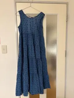 【Emerald Motel】ノースリーブ ワンピース　ブルー