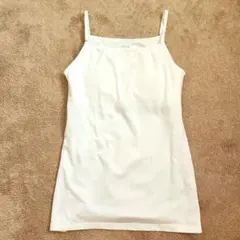 AIRism ホワイトキャミソール　胸パット付き