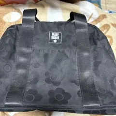 MARY QUANT ブラックボストンバッグ