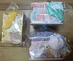 ディズニープリンセス　タッセル付き装飾メモボックス　3個セット
