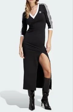 アディカラー クラシックス スリーストライプス マキシワンピース　2XL