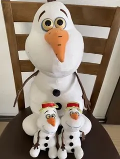 アナと雪の女王　オラフ ぬいぐるみセット 大小３つセット