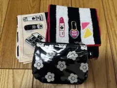 マリークワント ポーチ、ハンカチセット