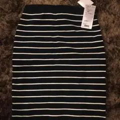 ROSE BUD ストライプニットスカート