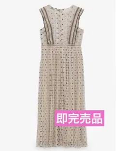 完売品❗️ZARA ザラセミシースルードットワンピース M