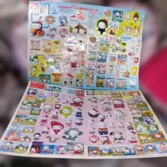 ハローキティ地域限定キティおみやげステッカー2枚セット2000年2001