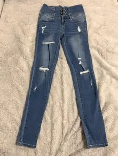 デニム ジーンズ ハイウエスト