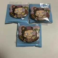 鬼滅の刃 実りの秋まつり ランダムくま缶バッジ 不死川玄弥 3個セット