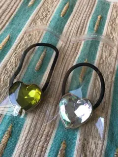 ハート型　ヘアゴム　2個セット