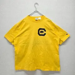 チャンピオン トップス カットソー Tシャツ 古着 アメリカ イエロー XL