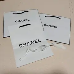 CHANEL ショップ袋 3枚セット ホワイト