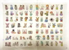 2枚セット ホログラム ステッカー シール シルバニア 着ぐるみ シール帳