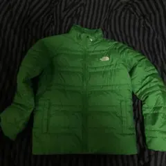 珍品　S the north faceグリーンダウンジャケット