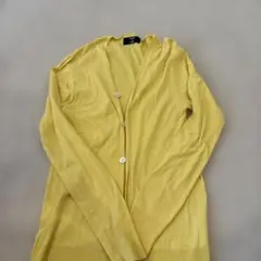 メンズズッカ　M CABANE de ZUCCa イエローカーディガン　黄色中古