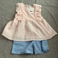 ノースリーブ　tシャツ 半袖　140 セットアップ　女の子　バースデイ