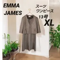 EMMA JAMES スーツ セットアップ ワンピース 13AR XL 七分袖