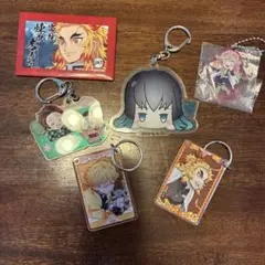 鬼滅の刃 アクリルキーホルダー 5個セット　バッチ