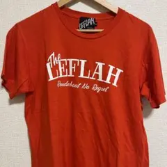 LEFLAH ロゴプリント Tシャツ オレンジ M