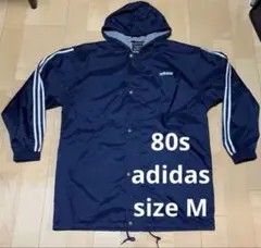 80s adidas アディダス 万国旗 ナイロンジャケット M 紺