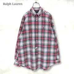 美品 ラルフローレン BLAIRE オックスフォード ドレススチュワート L相当