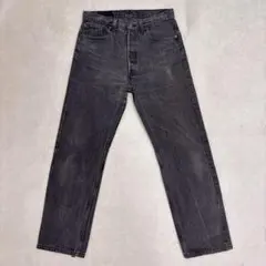 90s Levi’s 501 USA製 後染め W33 サルファブラック デニム