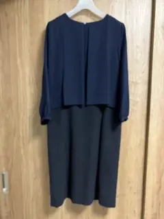 【美品】J.PRESS ワンピース 紺色 9号