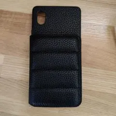 黒 合成皮革 カードポケット付きケース 　Xperia A203SO