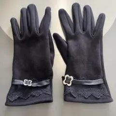 手袋　レディース　黒　フリーサイズ　レース