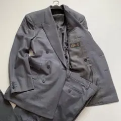 【美品】zegna×Henry's cotton セットアップ スーツ グレー