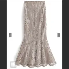 GRL 花柄レースマーメイドスカート