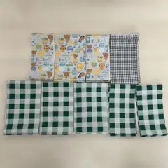 はぎれ　まとめ売り　動物柄　ギンガムチェック