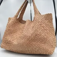 美品✨ ファロルニ イントレチャート トートバッグ ブラウン