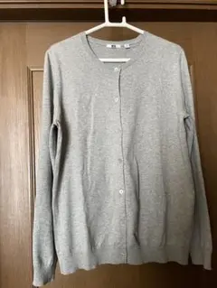 UNIQLO グレー 長袖カーディガン XL