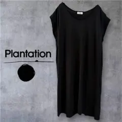 Plantation ノースリーブ 膝丈ワンピース チュニック Mサイズのサムネイル