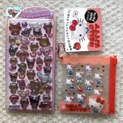 うるちゅるポップシール サンリオ 日焼けキティ プチパーツ