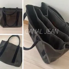 CANAL JEAN ダークグレー キャンバス トートバッグ